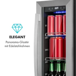 Beerlager 56 Getränkekühlschrank 56l 20 Fl. Glastür Touch-Bedienfeld Edelstah -Klarstein Verkaufs 10034269 de 0006 logo