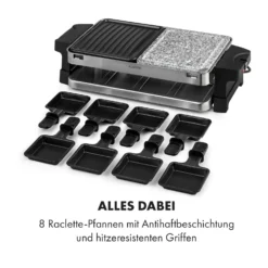 Sirloin Raclette 1500W Aluminium / Stein 8 Personen Kontroll-LED 5 Sirloin Raclette 1500W Aluminium / Stein 8 Personen Kontroll-LED -Klarstein Verkaufs 10034275 de 0006 logo