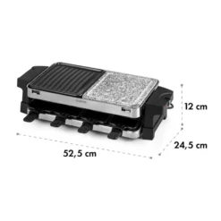 Sirloin Raclette 1500W Aluminium / Stein 8 Personen Kontroll-LED 7 Sirloin Raclette 1500W Aluminium / Stein 8 Personen Kontroll-LED -Klarstein Verkaufs 10034275 yy 0008 logo Klarstein Sirloin Raclette 1500W