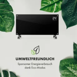 Bornholm Smart Konvektions-Heizgerät | 2000 W | SmartHeat Design: WiFi-Verbindung | LED-Display | 24-h-Timer | 2 Heizstufen: 1000 / 2000 W | IP24: Spritzwassergeschützt | Fernbedienung | Standgerät -Klarstein Verkaufs 10034391 de 0007 logo