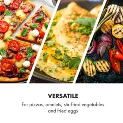 AeroVital Cube Chef Pizzateller Hoher Grilleinsatz Zubehör Edelstahl -Klarstein Verkaufs 10034411 yy 0003 logo Klarstein AeroVital Cube Chef Pizzateller