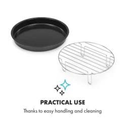 AeroVital Cube Chef Pizzateller Hoher Grilleinsatz Zubehör Edelstahl -Klarstein Verkaufs 10034411 yy 0005 logo Klarstein AeroVital Cube Chef Pizzateller