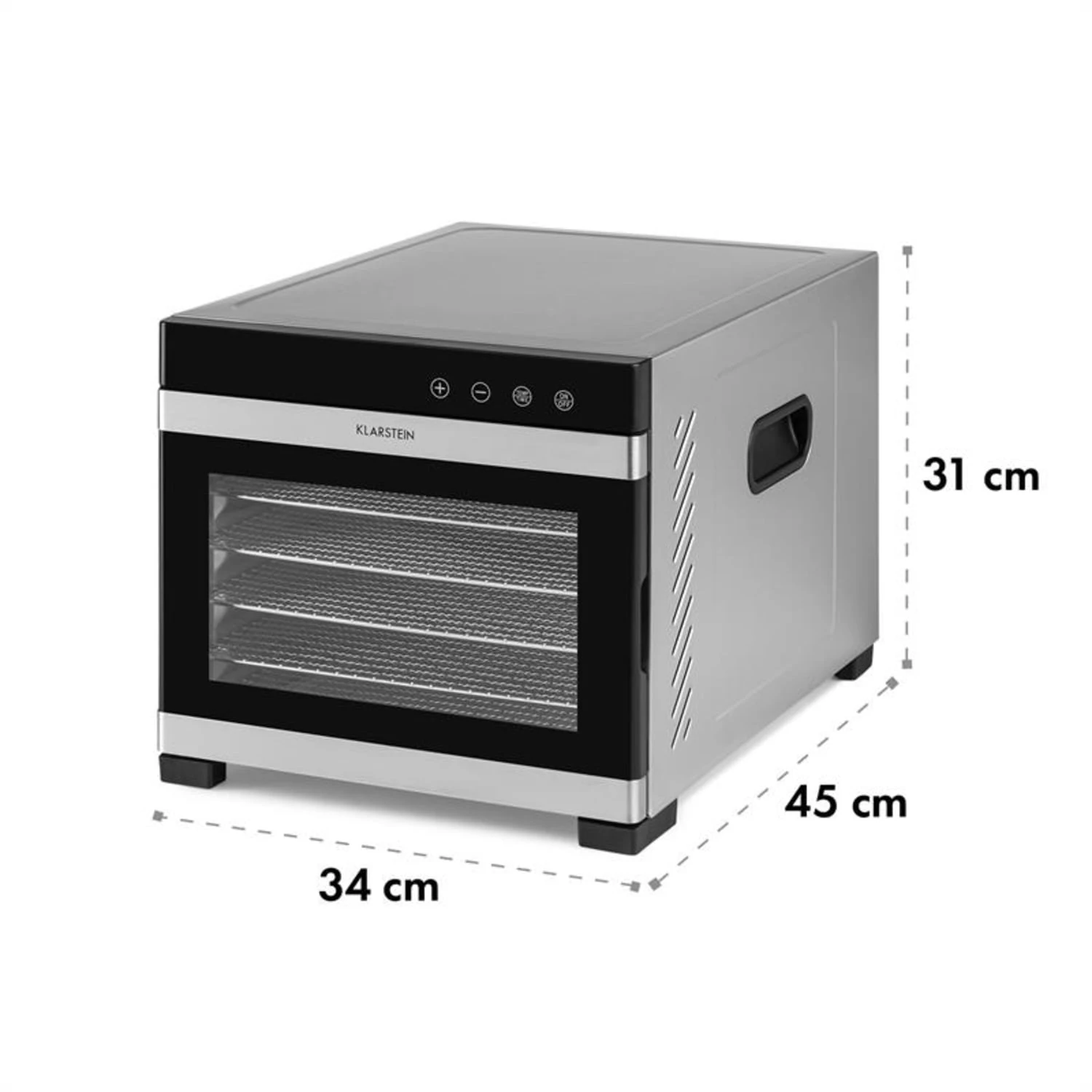 Flavour Dry Dörrautomat Temperatur: 35 - 75 °C digitaler Thermostat Flavour Dry Dörrautomat Temperatur: 35 - 75 °C Digitaler Thermostat -Klarstein Verkaufs 10034423 yy 0008 logo Klarstein Flavour Dry Doerrautomat schwarz