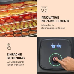 Florida Jerky Dörrautomat Infrarot 500W 4 Programme 35 Bis 75 °C 2 Florida Jerky Dörrautomat Infrarot 500W 4 Programme 35 Bis 75 °C -Klarstein Verkaufs 10034430 de 0003 logo