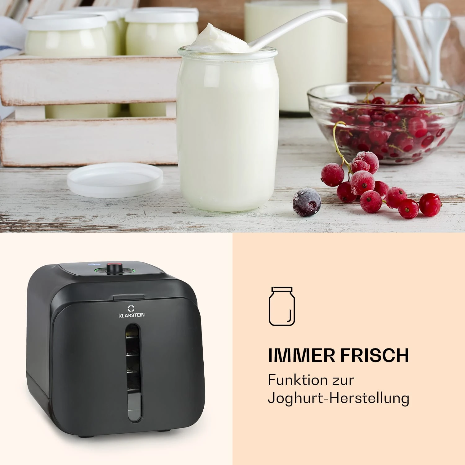 Florida Jerky Dörrautomat Infrarot 500W 4 Programme 35 bis 75 °C Florida Jerky Dörrautomat Infrarot 500W 4 Programme 35 Bis 75 °C -Klarstein Verkaufs 10034430 de 0005 logo