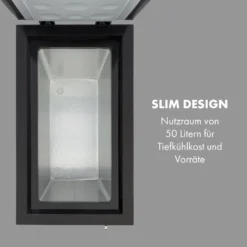Iceblokk 50 Gefriertruhe Freistehend 51 L Korb Abschließbar 2 Iceblokk 50 Gefriertruhe Freistehend 51 L Korb Abschließbar -Klarstein Verkaufs 10034436 de 0003 logo