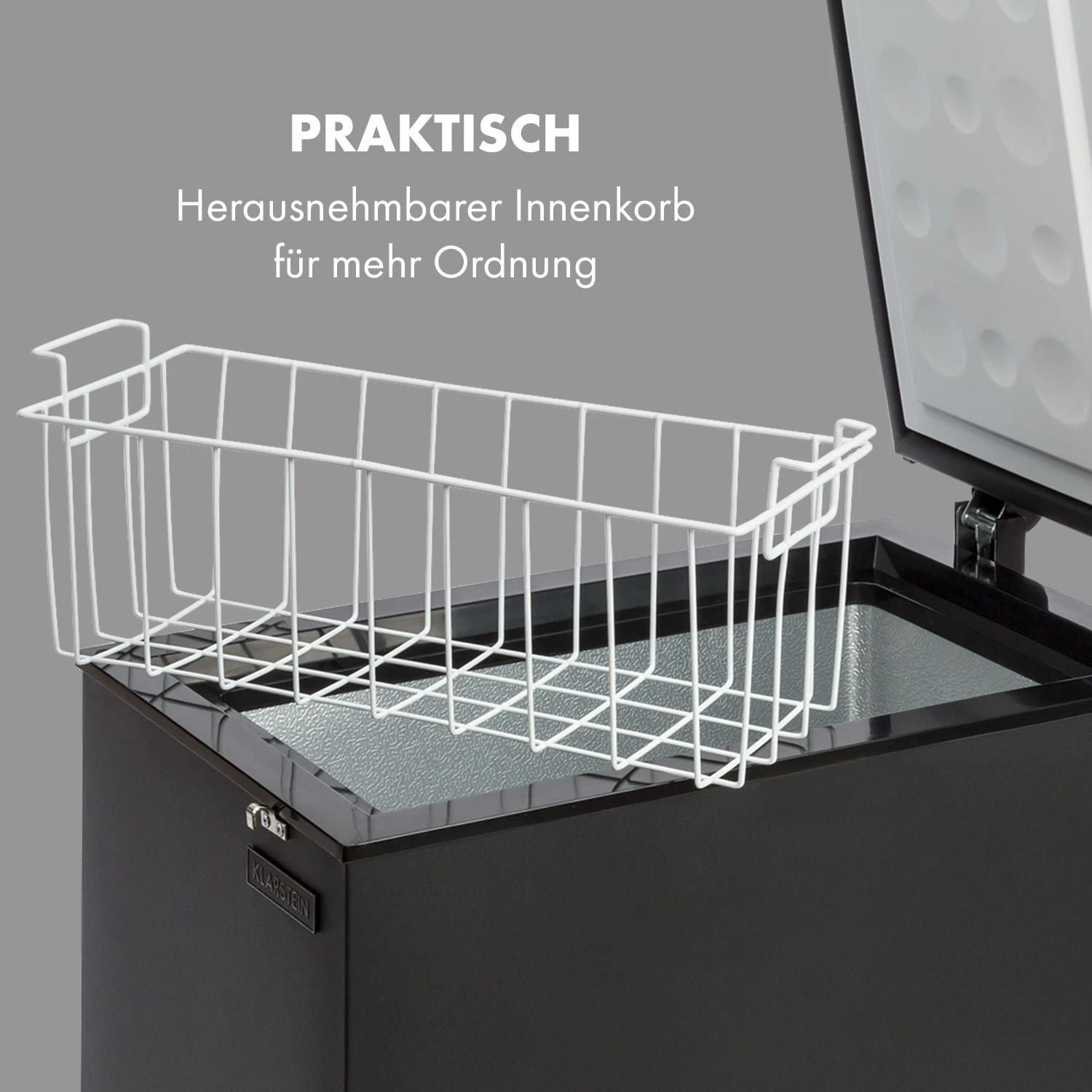 Iceblokk 50 Gefriertruhe freistehend 51 L Korb abschließbar Iceblokk 50 Gefriertruhe Freistehend 51 L Korb Abschließbar -Klarstein Verkaufs 10034436 de 0004 logo