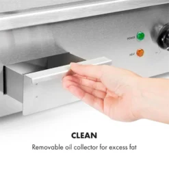 Grillmeile 3000G Elektrogrill 3000W Grillplatte 54,5x35cm Glatt -Klarstein Verkaufs 10034447 yy 0007 logo Klarstein Grillmeile 3000G Pro Elektrogrill glatt