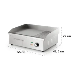 Grillmeile 3000GR Elektrogrill 3000W 54,5x35cm Glatt/geriffelt -Klarstein Verkaufs 10034448 yy 0009 logo Klarstein Grillmeile 3000GR Pro Grill glatt geriffelt