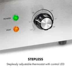 Grillmeile 3000R Elektrogrill 3000W Platte 54,5x35cm Geriffelt -Klarstein Verkaufs 10034449 yy 0003 logo Klarstein Grillmeile 3000R Pro Grill geriffelt