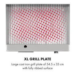 Grillmeile 3000R Elektrogrill 3000W Platte 54,5x35cm Geriffelt -Klarstein Verkaufs 10034449 yy 0004 logo Klarstein Grillmeile 3000R Pro Grill geriffelt