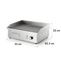 Grillmeile 3000R Elektrogrill 3000W Platte 54,5x35cm Geriffelt -Klarstein Verkaufs 10034449 yy 0009 logo Klarstein Grillmeile 3000R Pro Grill geriffelt