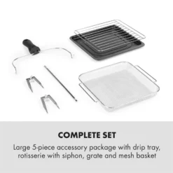 AeroVital Easy Touch Heißluftfritteuse 1700W 14l Timer 16 Programme Metallic / Schwarz 5 AeroVital Easy Touch Heißluftfritteuse 1700W 14l Timer 16 Programme Metallic / Schwarz -Klarstein Verkaufs 10034451 yy 0007 logo Klarstein AeroVital easy touch Heissluftfritteuse