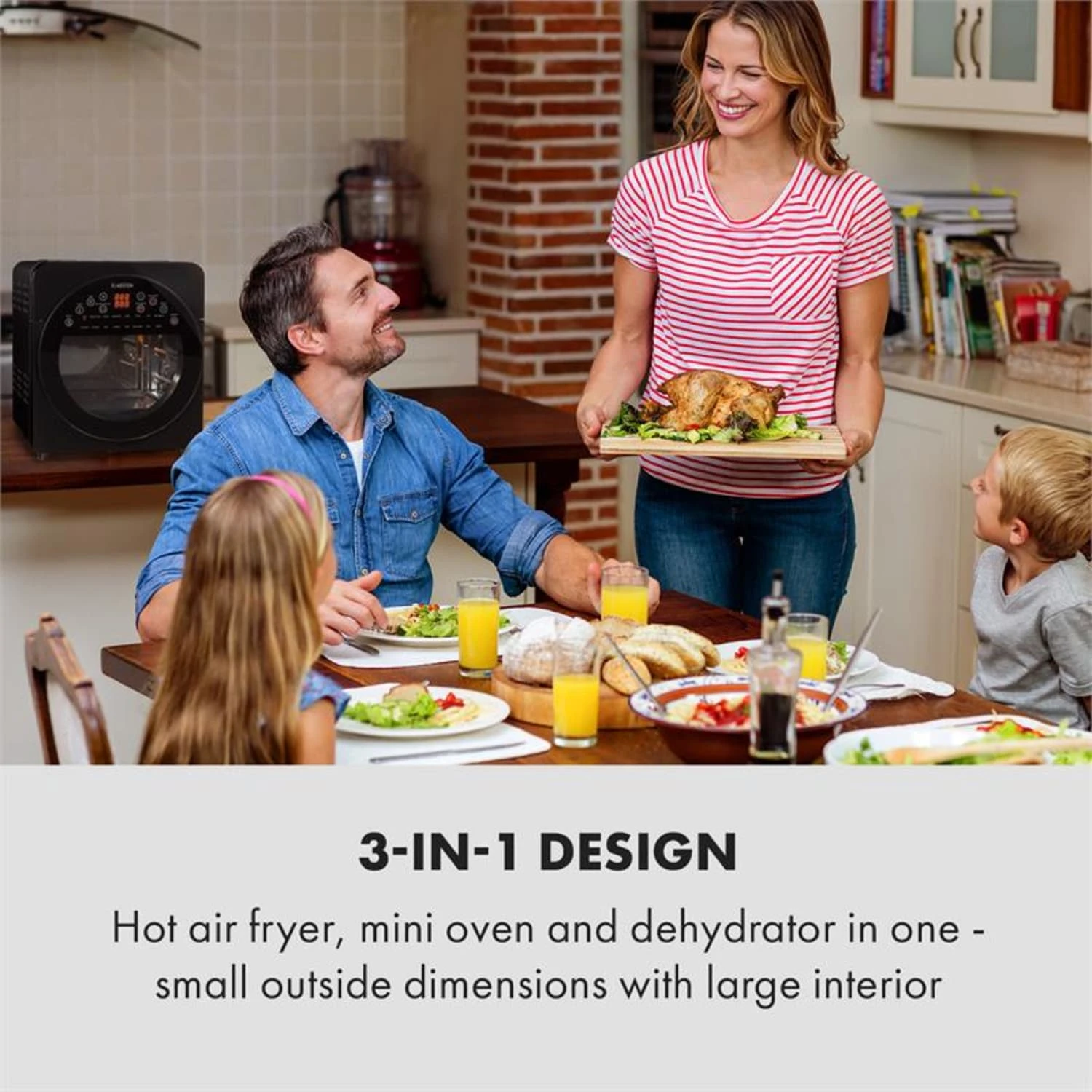 AeroVital easy touch Heißluftfritteuse 1700W 14l Timer 16 Programme schwarz AeroVital Easy Touch Heißluftfritteuse 1700W 14l Timer 16 Programme Schwarz -Klarstein Verkaufs 10034452 yy 0002 logo Klarstein AeroVital easy touch Fritteuse schwarz