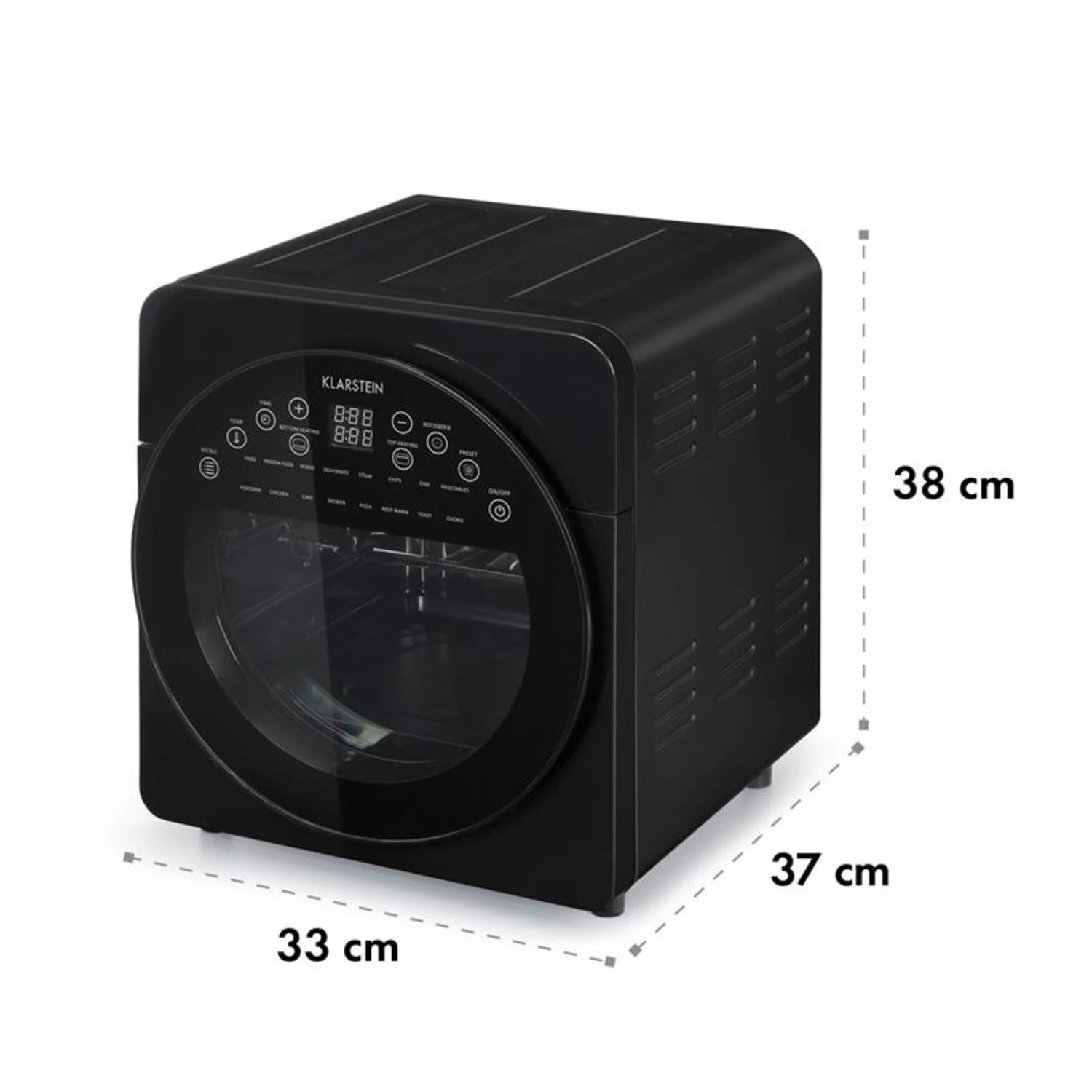 AeroVital easy touch Heißluftfritteuse 1700W 14l Timer 16 Programme schwarz AeroVital Easy Touch Heißluftfritteuse 1700W 14l Timer 16 Programme Schwarz -Klarstein Verkaufs 10034452 yy 0008 logo Klarstein AeroVital easy touch Fritteuse schwarz