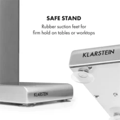 Kraftpaket Milchshake-Mixer Proteinshake 80W Edelstahl Silber -Klarstein Verkaufs 10034456 yy 0008 logo Klarstein Kraftpaket Pro Milchshake Mixer 80W