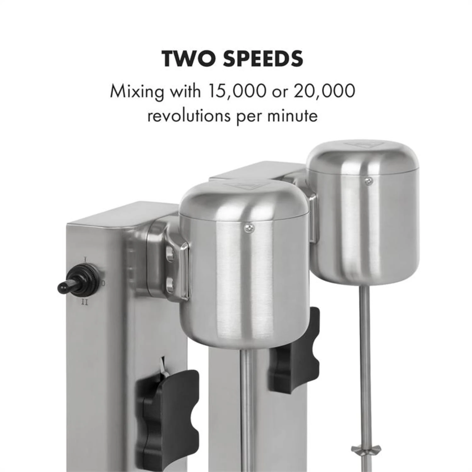 Kraftpaket II Doppel-Milchshake-Mixer Proteinshake 160W Edelstahl -Klarstein Verkaufs