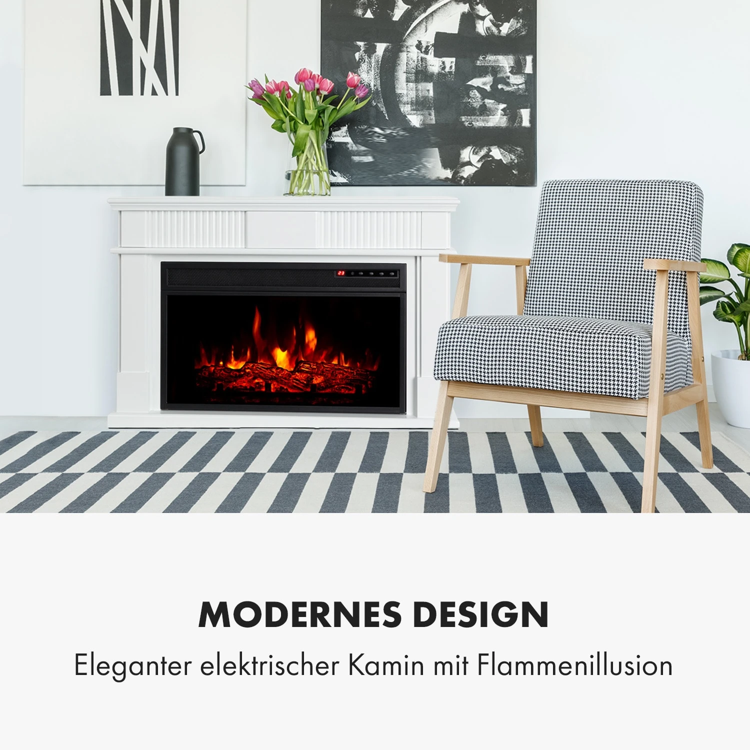 Bern Elektrischer Kamin 1000/2000W LED 10-30 °C Wochentimer Bern Elektrischer Kamin 1000/2000W LED 10-30 °C Wochentimer -Klarstein Verkaufs 10034488 de 0002 logo