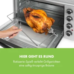 Masterchef 45 Mini-Backofen 45l 2000W 100-230 °C Timer Silber -Klarstein Verkaufs 10034497 de 0006 logo