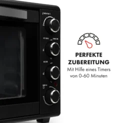 Masterchef 60 Mini-Backofen 60l 2000W 100-230 °C Timer Schwarz -Klarstein Verkaufs 10034498 de 0005 logo