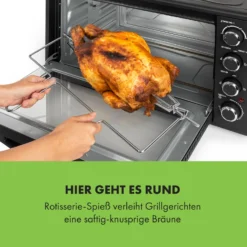 Masterchef 60 Mini-Backofen 60l 2000W 100-230 °C Timer Schwarz -Klarstein Verkaufs 10034498 de 0006 logo