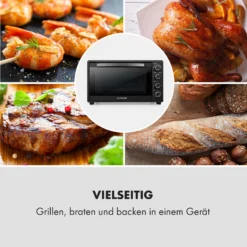 Masterchef 60 Mini-Backofen 60l 2000W 100-230 °C Timer Schwarz -Klarstein Verkaufs 10034498 de 0007 logo