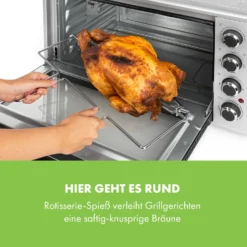 Masterchef 60 Mini-Backofen 60l 2000W 100-230 °C Timer Silber -Klarstein Verkaufs 10034499 de 0006 logo