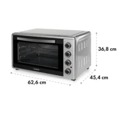 Masterchef 60 Mini-Backofen 60l 2000W 100-230 °C Timer Silber -Klarstein Verkaufs 10034499 yy 0009 logo Klarstein Masterchef 60 Mini Backofen 60l silber