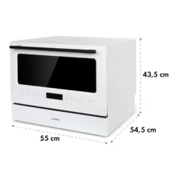 Azuria Geschirrspülmaschine 1380W 6,5L 6 Gedecke Schwarze Glasfront 10 Azuria Geschirrspülmaschine 1380W 6,5L 6 Gedecke Schwarze Glasfront -Klarstein Verkaufs 10034510 yy 0011 logo Klarstein Azuria Geschirrspuelmaschine weiss