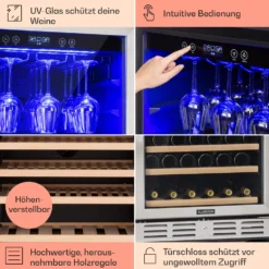 Vinovilla Grande 127 Built-in Uno Weinkühlschrank 320 Ltr 127 Fl. LED -Klarstein Verkaufs 10034524 DE 0005 usp