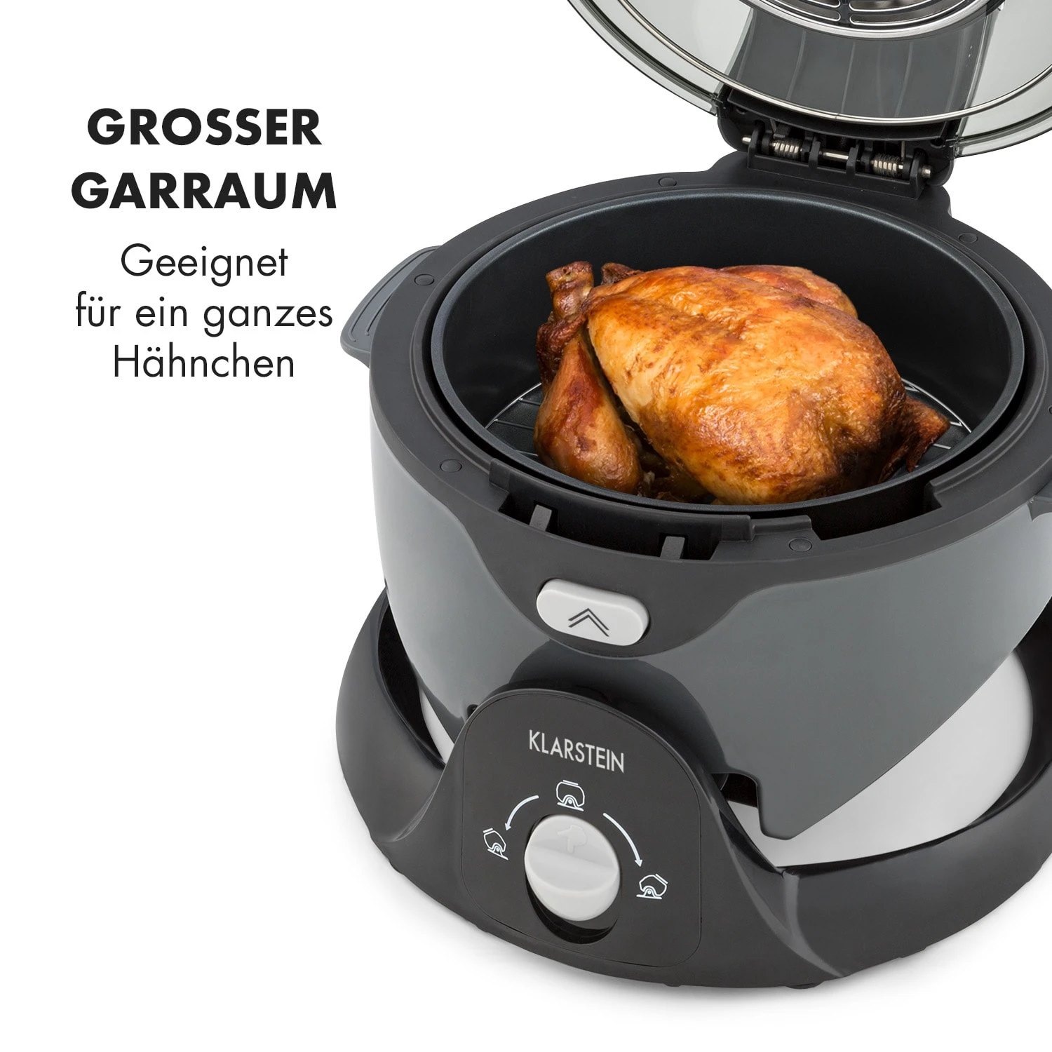 VitAir Pommesmaster Heißluftfritteuse 360° 1400W 50-240°C Timer VitAir Pommesmaster Heißluftfritteuse 360° 1400W 50-240°C Timer -Klarstein Verkaufs 10034529 de 0007 logo