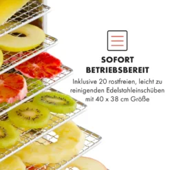 Master Jerky 300 Dörrautomat 2000W 40-90 °C 24h-Timer Edelstahl Silber -Klarstein Verkaufs 10034544 de 0004 logo