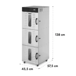 Master Jerky 550 Dörrautomat 2400W 40-90 °C 24h-Timer Edelstahl Silber -Klarstein Verkaufs 10034546 yy 0008 dimensions
