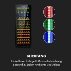 First Class 84 Weinkühlschrank 4 Dispenser 84 Fl. 5-22°C Touch Glastür -Klarstein Verkaufs 10034564 de 0004 logo