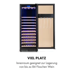 First Class 84 Weinkühlschrank 4 Dispenser 84 Fl. 5-22°C Touch Glastür -Klarstein Verkaufs 10034564 de 0005 logo