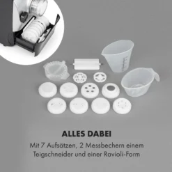 Pastamania Nudelmaschine 260W 7 Aufsätze 500 G 60 DB LED -Klarstein Verkaufs 10034566 de 0006 logo