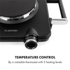 Cookorama Doppelkochplatte 1900-2250 W 150/180 Mm Ø 5 Stufen Schwarz 4 Cookorama Doppelkochplatte 1900-2250 W 150/180 Mm Ø 5 Stufen Schwarz -Klarstein Verkaufs 10034573 yy 0005 logo Klarstein Cookorama Doppelkochplatte schwarz