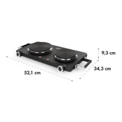 Cookorama Doppelkochplatte 1900-2250 W 150/180 Mm Ø 5 Stufen Schwarz 6 Cookorama Doppelkochplatte 1900-2250 W 150/180 Mm Ø 5 Stufen Schwarz -Klarstein Verkaufs 10034573 yy 0007 logo Klarstein Cookorama Doppelkochplatte schwarz