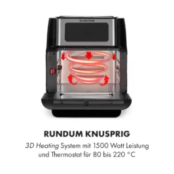 AeroVital Fry Heißluftfritteuse 1500W 10l Timer 9 Programme 2 AeroVital Fry Heißluftfritteuse 1500W 10l Timer 9 Programme -Klarstein Verkaufs 10034575 de 0003 logo