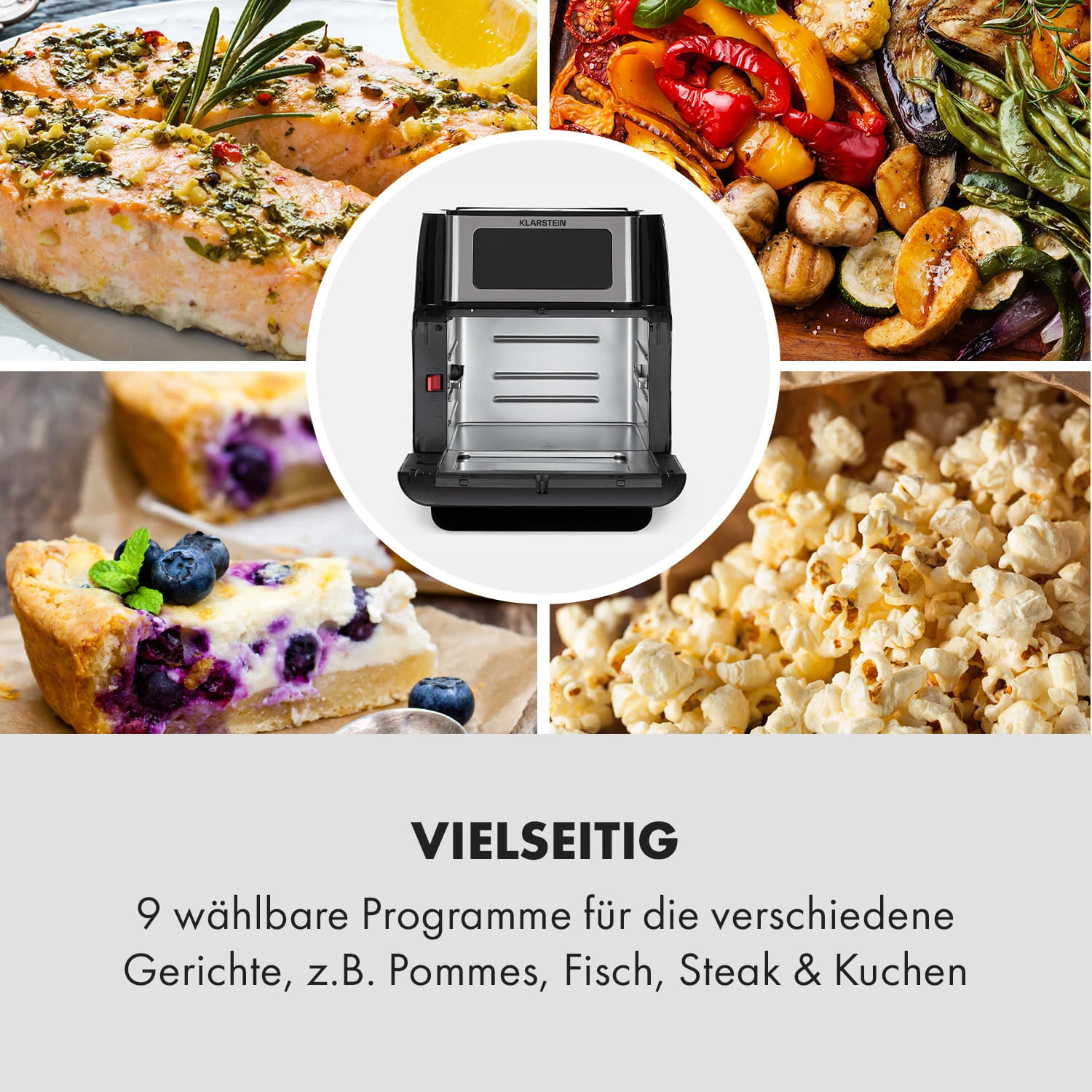 AeroVital Fry Heißluftfritteuse 1500W 10l Timer 9 Programme AeroVital Fry Heißluftfritteuse 1500W 10l Timer 9 Programme -Klarstein Verkaufs 10034575 de 0005 logo
