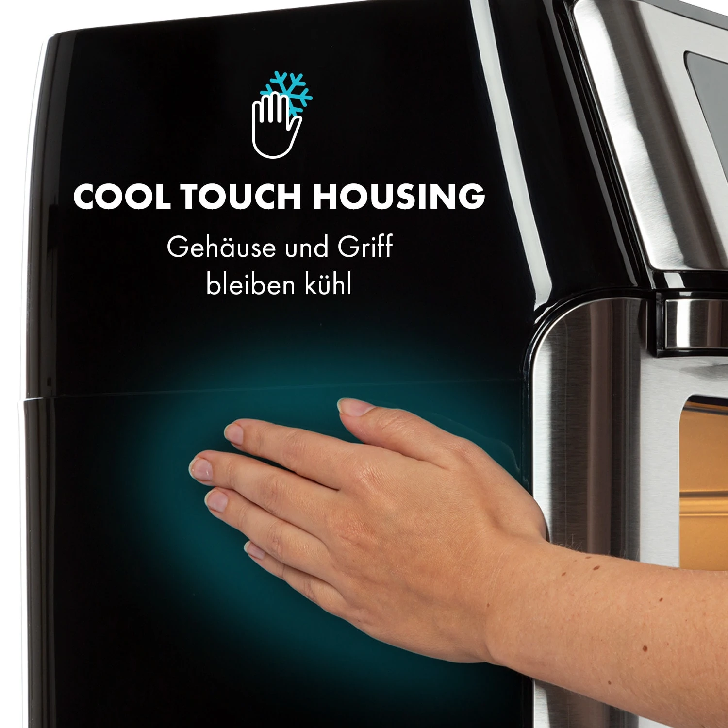 AeroVital Fry Heißluftfritteuse 1500W 10l Timer 9 Programme AeroVital Fry Heißluftfritteuse 1500W 10l Timer 9 Programme -Klarstein Verkaufs 10034575 de 0007 logo