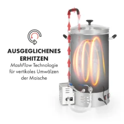 Brauheld Pro Maischekessel 2500W 30L 30-100°C Umwälzpumpe Edelstahl -Klarstein Verkaufs 10034586 de 0004 logo