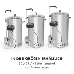 Brauheld Pro Maischekessel 2500W 30L 30-100°C Umwälzpumpe Edelstahl -Klarstein Verkaufs 10034586 de 0007 logo