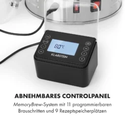 Brauheld Pro Maischekessel 2500W 35L 30-100°C Umwälzpumpe Edelstahl -Klarstein Verkaufs 10034587 de 0003 logo