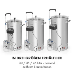 Brauheld Pro Maischekessel 2500W 35L 30-100°C Umwälzpumpe Edelstahl -Klarstein Verkaufs 10034587 de 0007 logo