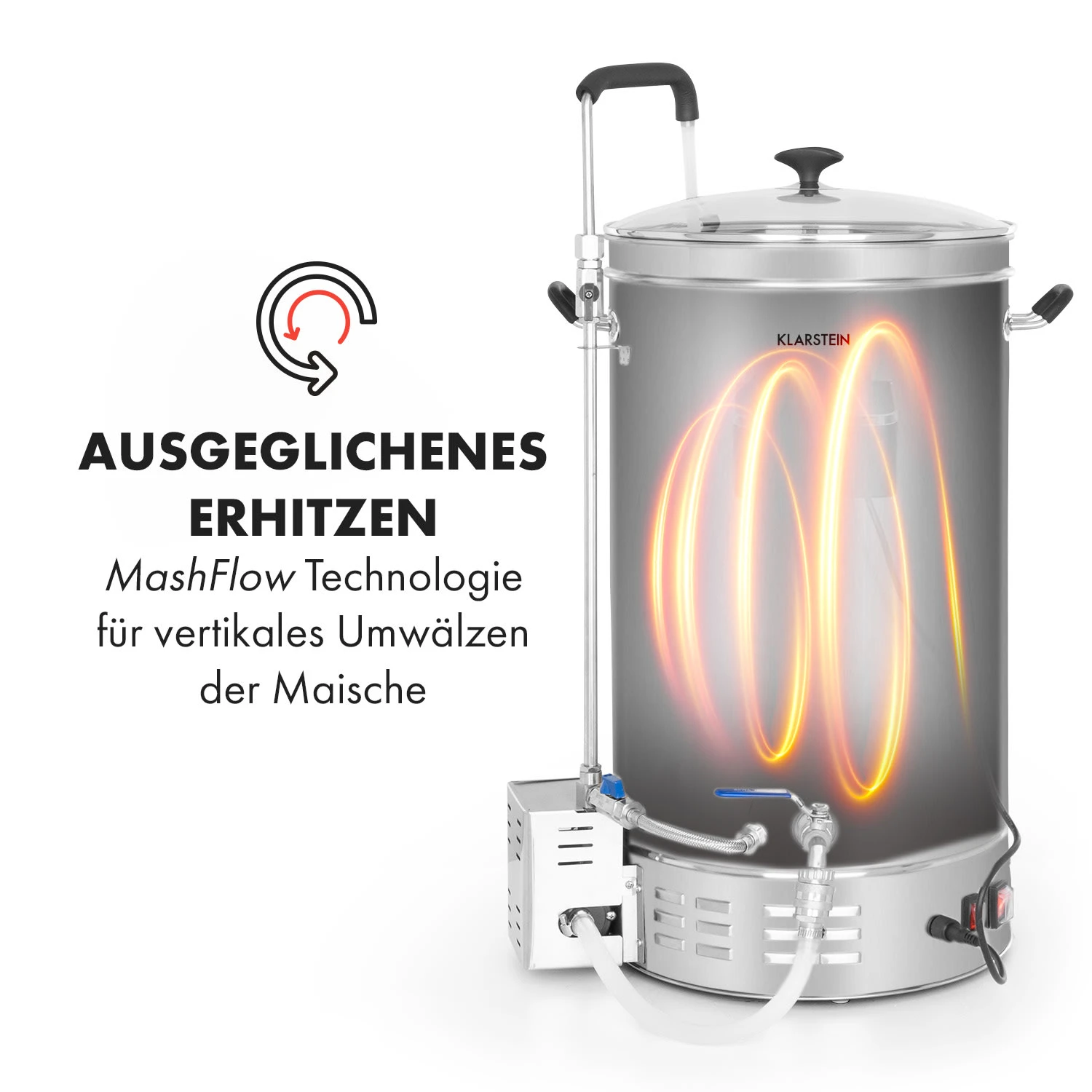 Brauheld Pro Maischekessel 3300W 45L 30-100°C Umwälzpumpe Edelstahl Brauheld Pro Maischekessel 3300W 45L 30-100°C Umwälzpumpe Edelstahl -Klarstein Verkaufs 10034588 de 0004 logo