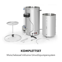 Brauheld Pro Maischekessel 3300W 45L 30-100°C Umwälzpumpe Edelstahl 5 Brauheld Pro Maischekessel 3300W 45L 30-100°C Umwälzpumpe Edelstahl -Klarstein Verkaufs 10034588 de 0006 logo