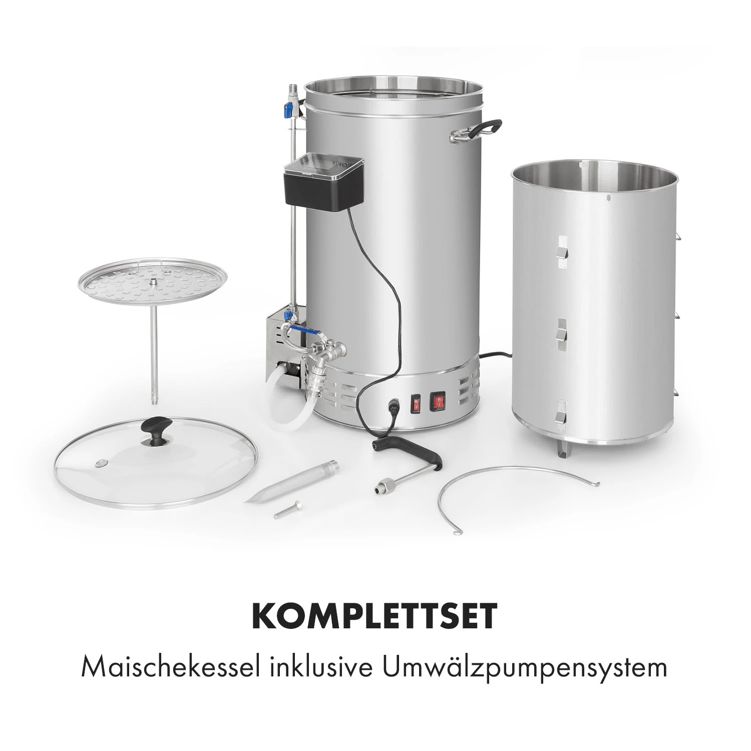 Brauheld Pro Maischekessel 3300W 45L 30-100°C Umwälzpumpe Edelstahl Brauheld Pro Maischekessel 3300W 45L 30-100°C Umwälzpumpe Edelstahl -Klarstein Verkaufs 10034588 de 0006 logo