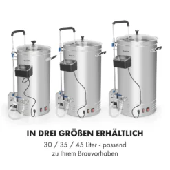 Brauheld Pro Maischekessel 3300W 45L 30-100°C Umwälzpumpe Edelstahl 6 Brauheld Pro Maischekessel 3300W 45L 30-100°C Umwälzpumpe Edelstahl -Klarstein Verkaufs 10034588 de 0007 logo