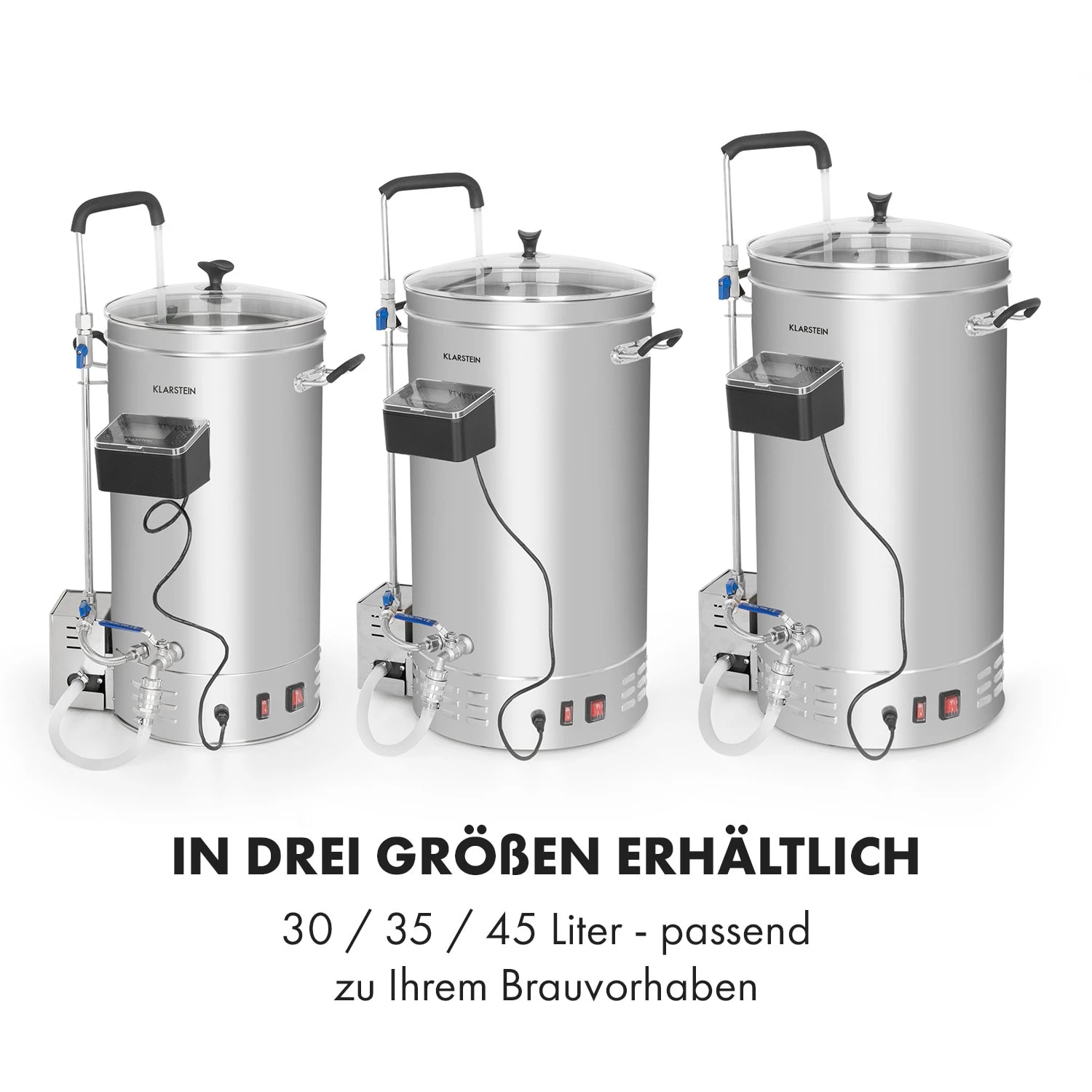 Brauheld Pro Maischekessel 3300W 45L 30-100°C Umwälzpumpe Edelstahl Brauheld Pro Maischekessel 3300W 45L 30-100°C Umwälzpumpe Edelstahl -Klarstein Verkaufs 10034588 de 0007 logo